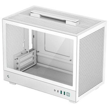 Boîtier mini tour - DeepCool - CH160 mT - Blanc - Design compact - Optimisé pour Mini-ITX