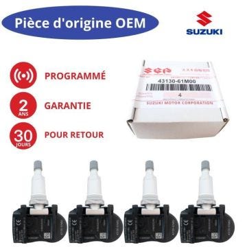 Capteur de pression des pneus - CONTINENTAL - TPMS - Préprogrammé - Compatible SUZUKI - 4 pièces