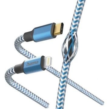 Hama Reflective - 1,5 m - Lightning - USB C - Männlich - Männlich - Blau () - 00201561