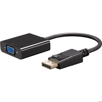Câble adaptateur DisplayPort - Goobay - VGA femelle - 1920x1080 - Noir - Connectivité fiable