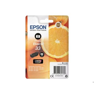 EPSON Cartouche d'encre originale 33 - 4.5 ml - photo Noire