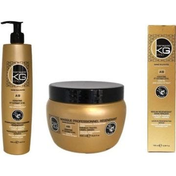 Keragold Pro - Traitement sans sulfates à la kératine & extrait d'ail - shampoing
