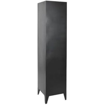 Étagère en métal - HOME ESPRIT - Noir - 40 x 41 x 180 cm - Meuble de salon - Montage facile