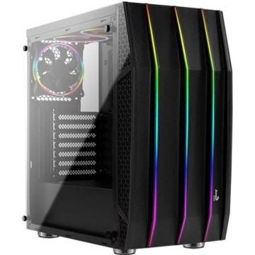 AEROCOOL BOITIER PC Klaw - Noir - Verre trempé - Format ATX (ACCM-PB13033.11)