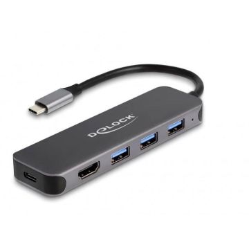 DELOCK 64171 HUB & CONCENTRATEUR USB 3.2 GEN 1 (3.1 GEN 1) TYPE-C 5000