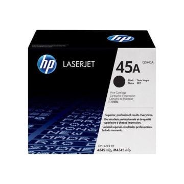 HP - 1 Cartouche de toner 45A LaserJet original - Capacité standard 18 000 pages - Noir