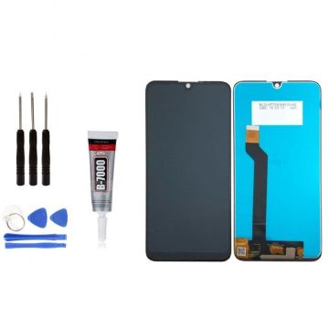 Ecran LCD Remplacement pour WIKO View 3 Noir + Outils + Colle