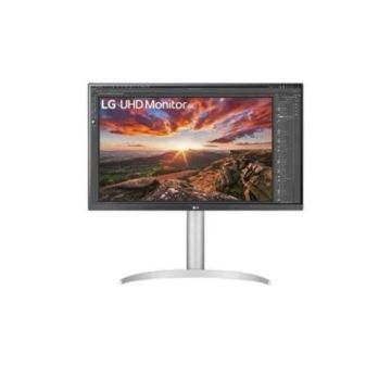ECRAN LG 27" Blanc 27UP85NP-W 16:9 UHD 4K 5ms 3840×2160 400cd/m2 2xHDMI DP 2xUSB 3.0 USB Type-C FreeSync HP2x5W Pied réglab Haut Inc