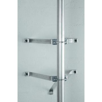 Fixation murale - - Pour la fixation d'un mât d'antenne à un mur extérieur