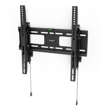 Supp. mural TV inclinable, dispositif antivol, 165cm (65"), jusq. 50kg
