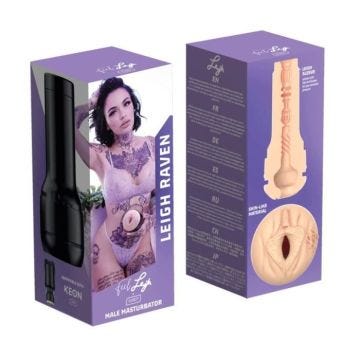 Masturbateur Leigh Raven Compatible Kiiroo Keon - mixte / adulte Beige