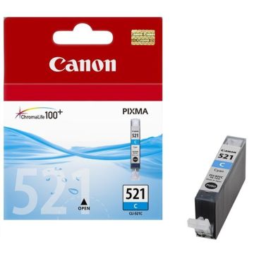CANON Cartouche d'encre CLI-521C - Cyan - Capacité standard - 9ml - 505 pages