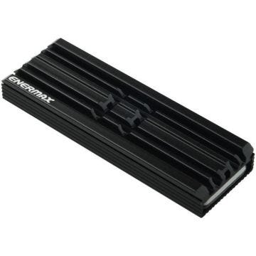 Radiateur Refroidisseur - ENERMAX - ESC001 - Chipset Fin pour SSD M2 2280 avec 4 Tampons Silicone Dissipateur Thermique - Noir