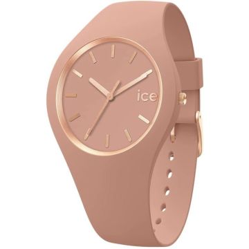 Bracelet silicone / plastique femme - ICE WATCH - Montre Ice Watch Ice Glam Brushed Clay Médium - Couleur de la matière:Rose