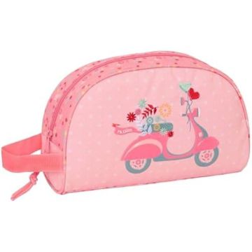 Trousse Scolaire - SAFTA - Moos Passion - Tissu Souple - Adaptable au Chariot - Zippée