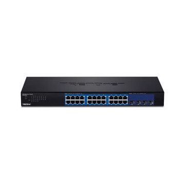TRENDNET Commutateur Ethernet TEG-30284 24 Ports Gérable - 2 Couches supportées - Modulaire - Fibre Optique