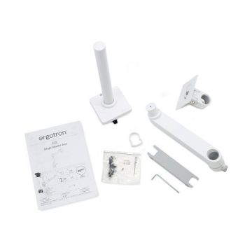Ergotron NX bras de bureau mono-écran Blanc - Bras de bureau pour moniteur jusqu'à 34''