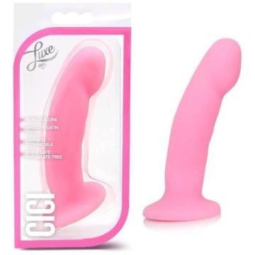 Gode ventouse Luxe Cici Rose en Silicone