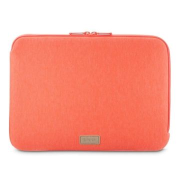 Housse d'ordin. port. "Jersey", de 40 - 41 cm (15,6" - 16,2"), corail