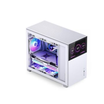 JONSBO D31 SCREEN MATX GEHÄUSE, TEMPERED GLASS - WEISS