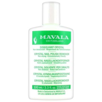 Dissolvant Crystal Sans Acétone - MAVALA - 100 ml - Élimine efficacement le vernis