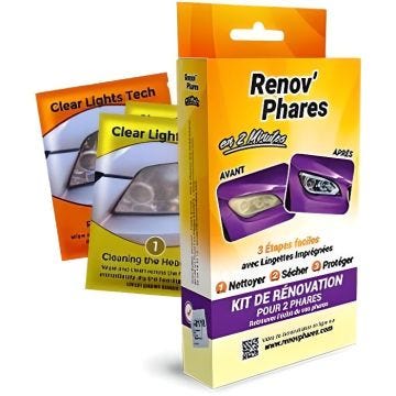 RENOV'PHARES - Lingettes de rénovation pour phares