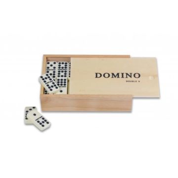 Jeu de domino double 9 en bois - ENGELHART - Jeu de société - Adulte - 2 joueurs ou plus - 15 min