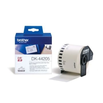 Ruban papier amovible Brother P-TOUCH DK-44205 - 62x30,48 mm
