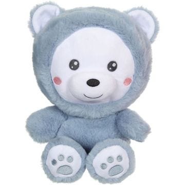 Peluche Ours Hoody Pets - GIPSY TOYS - Bleu, 24 cm