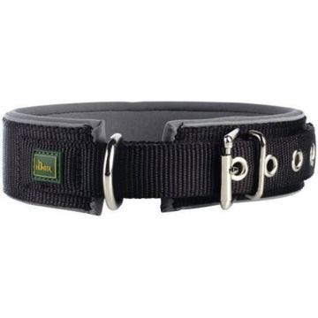 Collier - HUNTER - Vario Plus - Neopren - Noir et gris - Taille Moyen