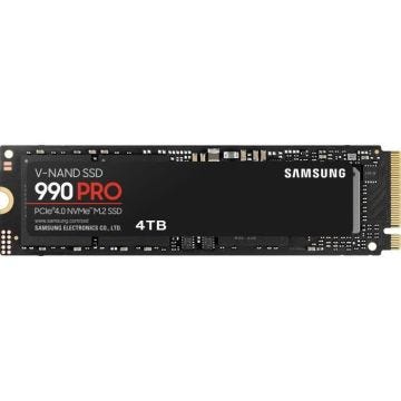 SAMSUNG - 990 PRO - Disque SSD Interne - 4 To - PCIe 4.0 - NVMe 2.0 - M2 2280 - Jusqu'à 7450 Mo/s (MZ-V9P4T0BW)