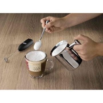 Bidon à lait - XAVAX - Capacité 400 ml - Acier inoxydable