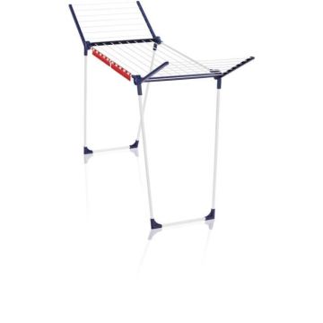 Étendoir à linge Leifheit Pegasus 160 Solid Slim 81620, séchoir à linge compact avec 16m d'étendage, tancarville robuste, blanc