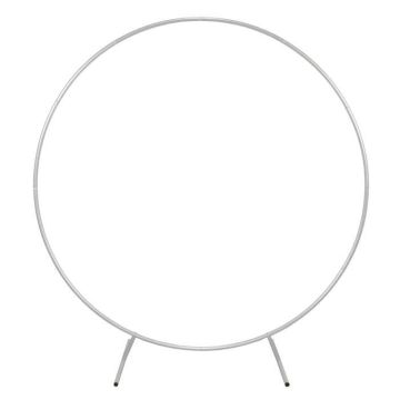 Arche Circulaire à Décorer pour Mariage - Blanche - 200cm - Oxyde d'aluminium - Pieds détachables