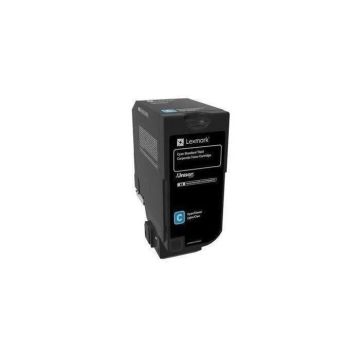 Cartouche de toner Lexmark - Cyan - Laser - Rendement Standard - 7000 pages