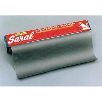 Papier transfert Saral 12 feuilles 45 x 61 cm Gris - Oz international