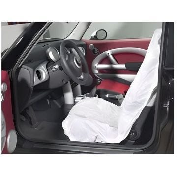 Housses de siège PLA62 - TOPCAR - Rouleau de 250 - Noir - Non compatible airbag - Voiture