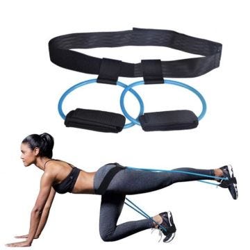 Femmes 30lb Hip Trainer Butt Booty Belt Band Body Glute Muscles Trainer Lifter - bleu_EAX15657