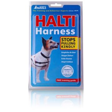 Harnais anti-traction HALTI - Rouge et Noir - Taille S