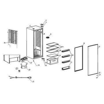 SOS Accessoire Dessus de bac à légumes (repère n°10) pour Réfrigérateur, congélateur PROLINE 1069771, 18040313 - Réfrigérateur, cong