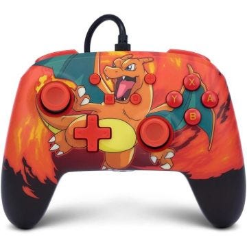 Manette de jeu - POWER A - Charizard Vortex - Filaire - Prise audio 3,5 mm - Câble USB 3 m