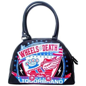 Sac à main bowling Liquor Brand Wheel of Death Roller Aillé - Adulte - Mixte - Noir - Synthétique - Main - Non