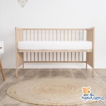 Les Noursons - Lot de 2 - Protège Matelas Bébé Bamboo - 60x120 cm - Alèse Imperméable - Sans traitement chimique