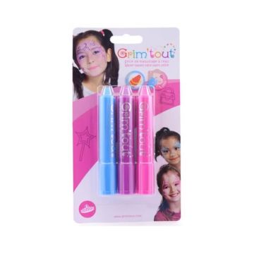 Pack de 3 sticks de maquillage - Grim'tout - Princesse - Rose - Enfant - Intérieur