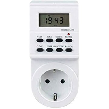 Programmateur hebdomadaire - SILVER ELECTRONICS - SANZ - Numérique - 8 programmes - Fonction vacances