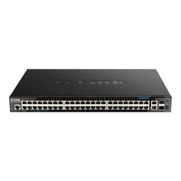 Commutateur - D-Link - DGS 1520-52MP - L3 - 44 ports 10/100/1000 (PoE+) - 4 ports 2,5G - Rackable
