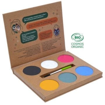 Palette maquillage - GRIM TOUT - Wow - 6 couleurs - Blanc