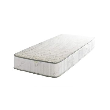 Literie -Matelas Supreme Orthopedique + Alese 90x190 x 22 cm - Ferme - Face Hiver 3,5 cm de Memoire de Forme 70 kg-m3 + Laine Merino