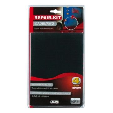 Kit De Réparation Autocollant Pvc Noir Pour Bâche