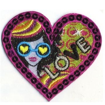 Ecusson thermocollant Coeur Love